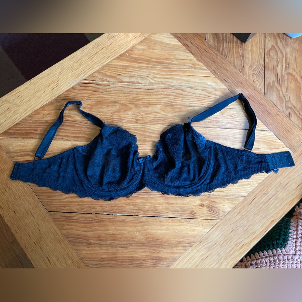 28H/60H Change black lace balconette bra